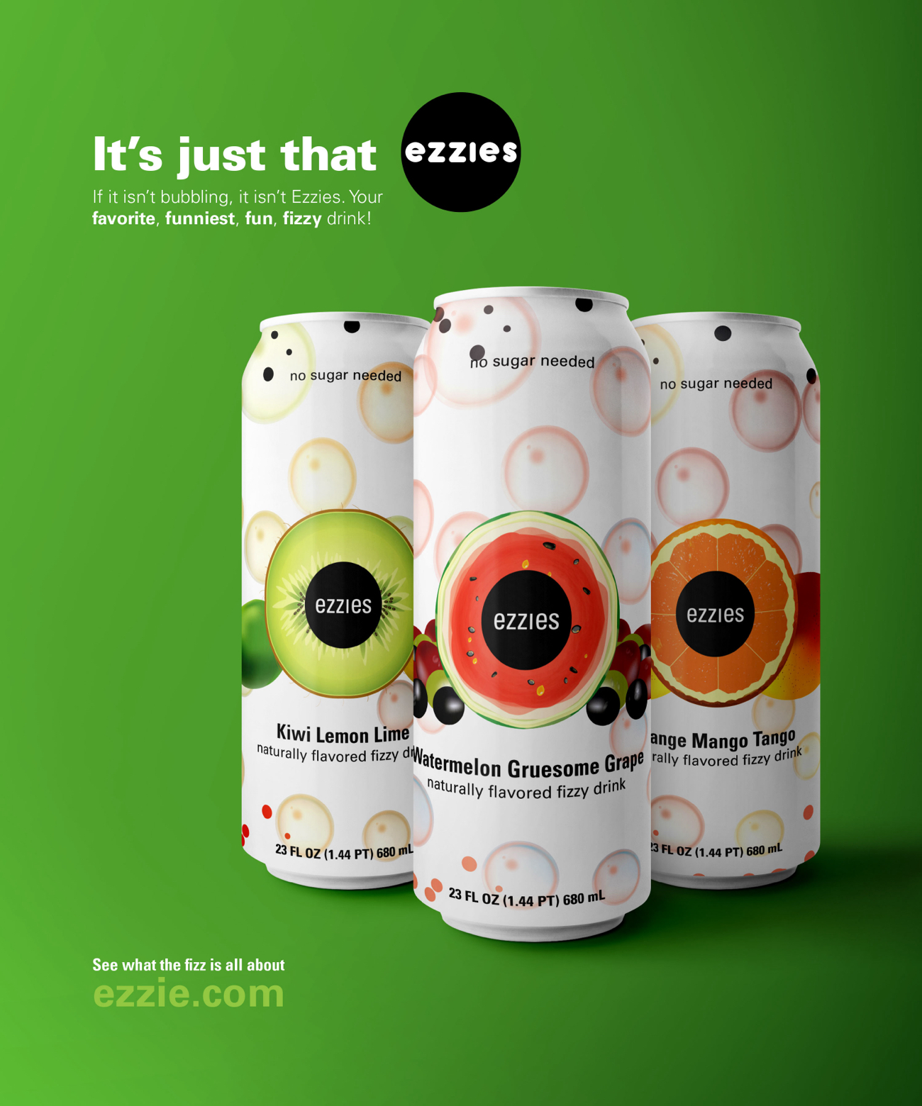 Ezzies' kiwi flavor ad