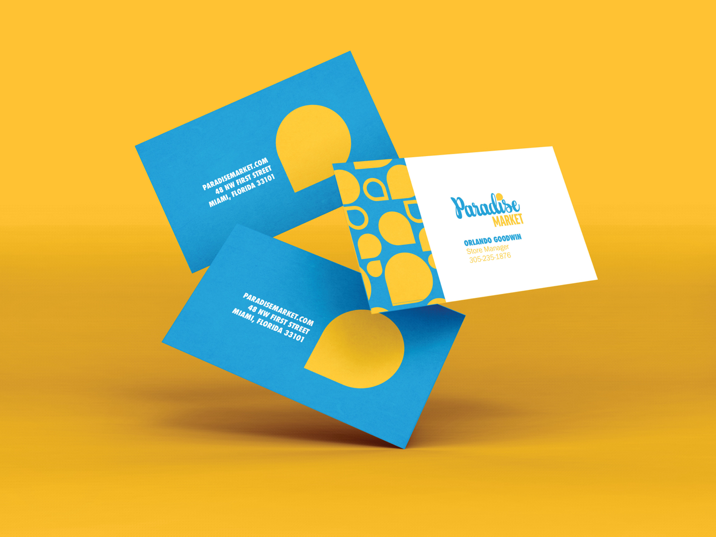 Paradise Market business cards